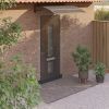 Door Canopy Black 59.1"x39.4" Polycarbonate