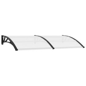 Door Canopy Black 78.7"x39.4" PC