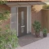 Door Canopy Black 157.5"x31.5" Polycarbonate