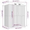 Garden Shed Dark Brown 75.6"x42.5"x87.8" Galvanized Steel