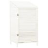 Garden Shed White 21.7"x20.5"x44.1" Solid Wood Fir