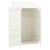 Garden Shed White 21.7"x20.5"x44.1" Solid Wood Fir