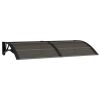 Door Canopy Black 59.1"x31.5" Polycarbonate