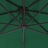 Cantilever Umbrella with Steel Pole 118.1" Green