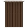 Garden Storage Shed Brown 80.3"x52"x73.2" Steel
