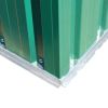 Garden Shed Green Metal 74.8"x48.8"x71.3"