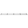 Door Canopy Black 157.5"x39.4" Polycarbonate