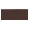 Garden Shed Dark Brown 75.6"x205.9"x87.8" Galvanized Steel