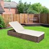 Outdoor Leisure Rattan Furniture Pool Bed / Chaise (Single Sheet)