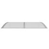Door Canopy Gray 59.1"x39.4" Polycarbonate