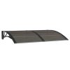 Door Canopy Black 59.1"x39.4" Polycarbonate