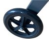 Outdoor Chaise Lounge Chair; Five-Position Adjustable Metal Recliner; Black