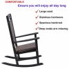 Poly Lumber Patio Rattan High Back Rocking Chair