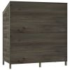 Garden Shed Anthracite 40.2"x20.5"x44.1" Solid Wood Fir