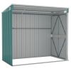 Wall-mounted Garden Shed Green 46.5"x76.4"x70.1" Galvanized Steel