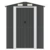 Garden Shed Anthracite 75.6"x75.2"x87.8" Galvanized Steel