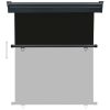 Balcony Side Awning 55.1"x98.4" Black