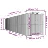 Garden Shed Anthracite 75.6"x402"x87.8" Galvanized Steel