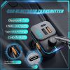 The New Dual USB Car Charger FM Transmitter Bluetooth Adapter Wireless Handsfree Stereo Mp3 Player Colorful Lights FM Modulator