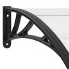 Door Canopy Black 78.7"x39.4" PC