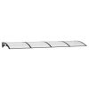 Door Canopy Black 157.5"x39.4" Polycarbonate