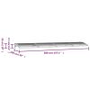 Door Canopy Black 157.5"x39.4" Polycarbonate