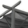 Pergola with Retractable Roof Anthracite 9.8'x9.8' Steel 0.6 oz/ft²