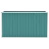 Wall-mounted Garden Shed Green 46.5"x113.4"x70.1" Galvanized Steel