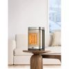 1500W Atom Core PTC Heating Oscillating Tabletop Space Heater with Remote - Silver