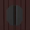 Garden Shed Dark Brown 75.6"x42.5"x87.8" Galvanized Steel
