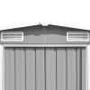 Garden Shed 101.2" x 192.5" x 71.3" Metal Gray