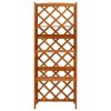 Trellis with Shelves 21.7"x11.8"x55.1" Solid Fir Wood