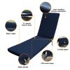 1PCS Outdoor Lounge Chair Cushion Replacement Patio Seat Cushion Chaise Lounge Cushion(Blue)
