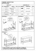 1-Pc Relaxed Vintage Counter Height Bench with Upholstered Seat Dining Bedroom Wooden Furniture Chalk Gray Finish