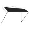 Retractable Awning with LED 157.5"x59.1" Anthracite