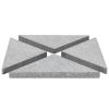 Umbrella Weight Plates 4 pcs Gray Granite Triangular 132.3 lb