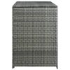 Double Wheelie Bin Shed Poly Rattan Anthracite 58.3"x30.3"x43.7"