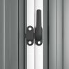 Garden Tool Shed Gray 88.6"x35"x63.4" Galvanized Steel