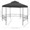 Garden Gazebo 127.2"x108.3"x104.3" Anthracite