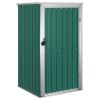 Garden Tool Shed Green 34.6"x35"x63.4" Galvanized Steel