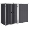 Garden Tool Shed Anthracite 88.6"x35"x63.4" Galvanized Steel