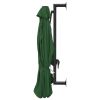 Wall-Mounted Parasol with Metal Pole 118.1" Green