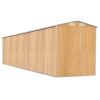 Garden Shed Light Brown 75.6"x369.3"x87.8" Galvanized Steel