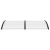Door Canopy Black 78.7"x39.4" PC