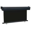 Balcony Side Awning 55.1"x98.4" Black