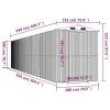 Garden Shed Light Brown 75.6"x369.3"x87.8" Galvanized Steel