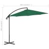Cantilever Umbrella with Steel Pole 118.1" Green