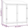 Garden Shed Anthracite 40.2"x20.5"x44.1" Solid Wood Fir