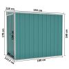 Wall-mounted Garden Shed Green 46.5"x76.4"x70.1" Galvanized Steel