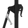Wall-mounted Parasol with LEDs and Metal Pole 118.1" Green